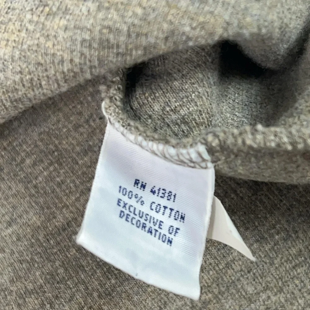 Polo Ralph Lauren Sweater Mens Medium Brown Cotton Quarter Zip Mock Neck Pony